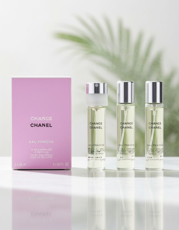 CHANCE EAU FRAICHE eau de toilette twist & spray 3 refills 3 x 20 ml