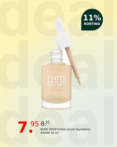 NUDE DROP tinted serum foundation #004N 30 ml