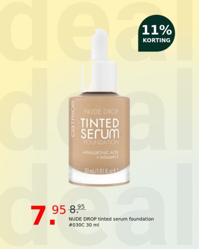 NUDE DROP tinted serum foundation #030C 30 ml