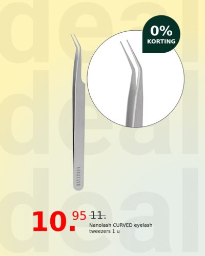 Nanolash CURVED eyelash tweezers 1 u