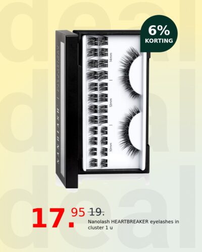 Nanolash HEARTBREAKER eyelashes in cluster 1 u