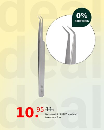 Nanolash L SHAPE eyelash tweezers 1 u