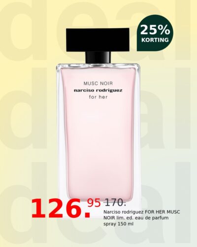 Narciso rodriguez FOR HER MUSC NOIR lim. ed. eau de parfum spray 150 ml