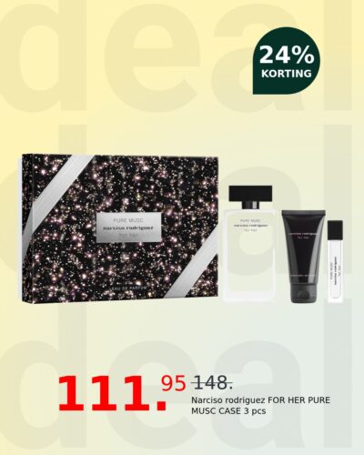 Narciso rodriguez FOR HER PURE MUSC CASE 3 pcs