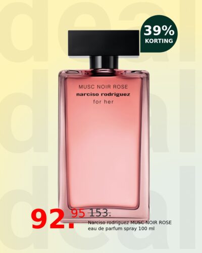 Narciso rodriguez MUSC NOIR ROSE eau de parfum spray 100 ml