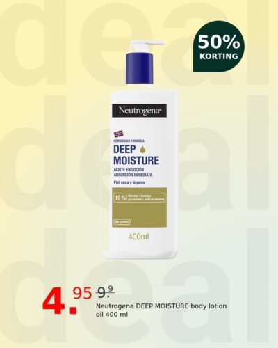 Neutrogena DEEP MOISTURE body lotion oil 400 ml