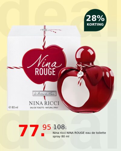 Nina ricci NINA ROUGE eau de toilette spray 80 ml