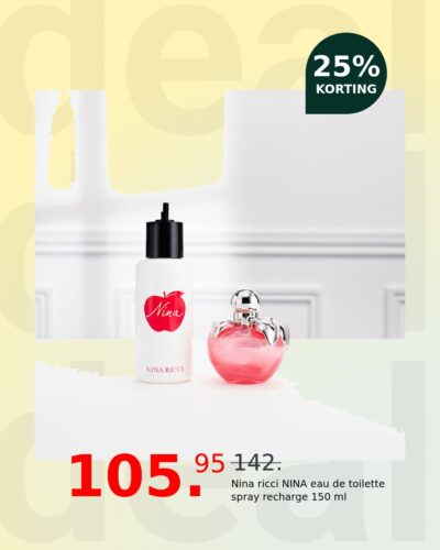 Nina ricci NINA eau de toilette spray recharge 150 ml