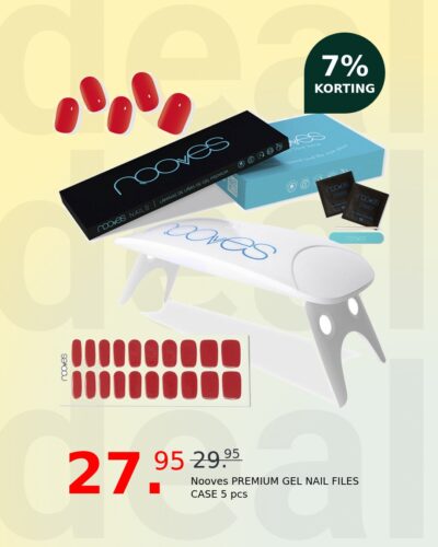 Nooves PREMIUM GEL NAIL FILES CASE 5 pcs