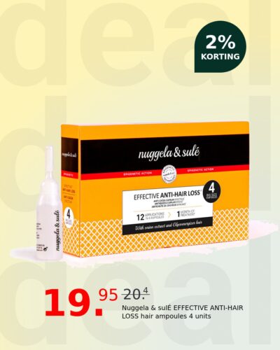 Nuggela & sulÉ EFFECTIVE ANTI-HAIR LOSS hair ampoules 4 units