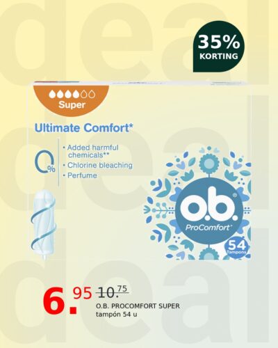 O.B. PROCOMFORT SUPER tampón 54 u