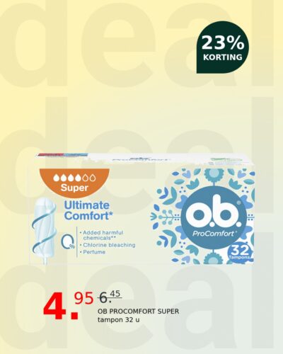 OB PROCOMFORT SUPER tampon 32 u