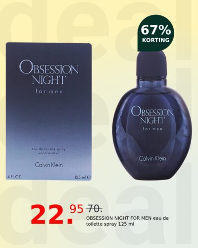 OBSESSION NIGHT FOR MEN eau de toilette spray 125 ml