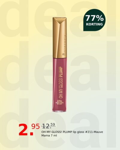 OH MY GLOSS! PLUMP lip gloss #211-Mauve Mama 7 ml