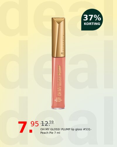 OH MY GLOSS! PLUMP lip gloss #531-Peach Pie 7 ml