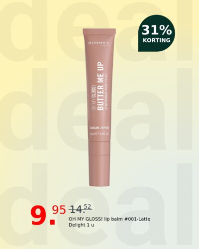 OH MY GLOSS! lip balm #001-Latte Delight 1 u