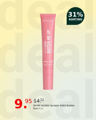 OH MY GLOSS! lip balm #002-Bubble Gum 1 u