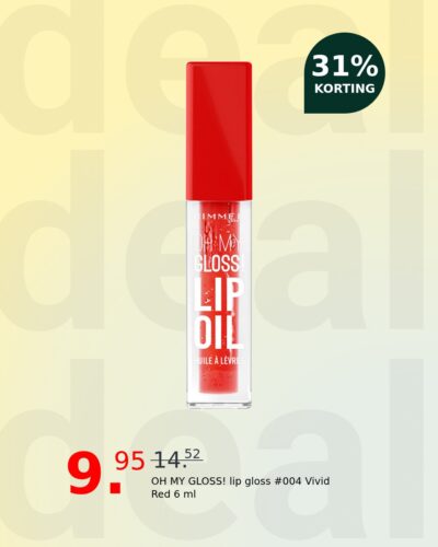 OH MY GLOSS! lip gloss #004 Vivid Red 6 ml