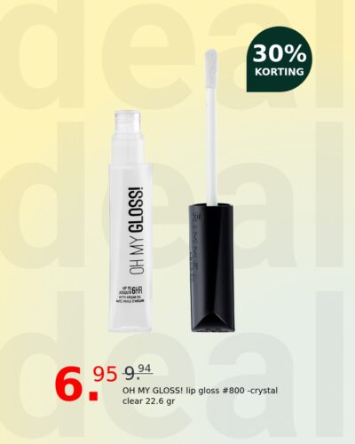 OH MY GLOSS! lip gloss #800 -crystal clear 22.6 gr