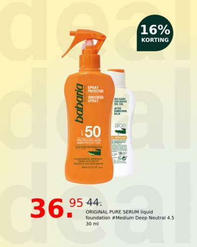 ORIGINAL PURE SERUM liquid foundation #Medium Deep Neutral 4.5 30 ml