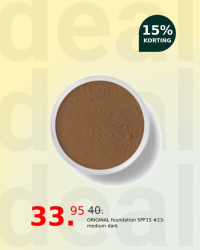 ORIGINAL foundation SPF15 #23-medium dark