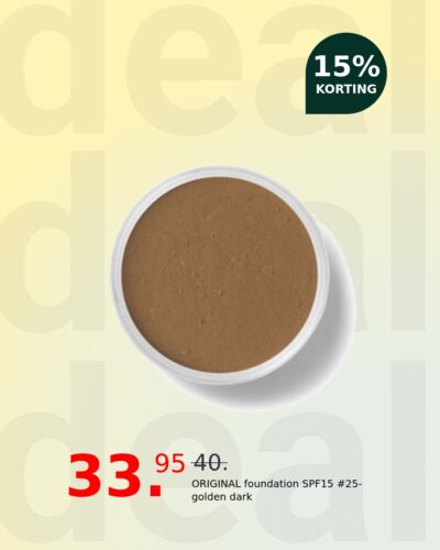 ORIGINAL foundation SPF15 #25-golden dark