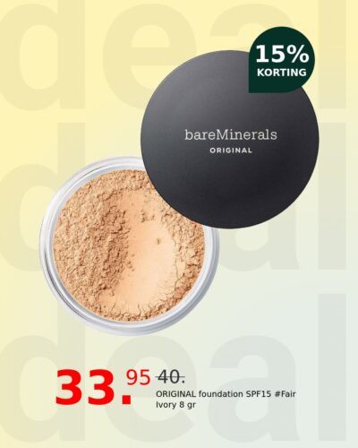 ORIGINAL foundation SPF15 #Fair Ivory 8 gr