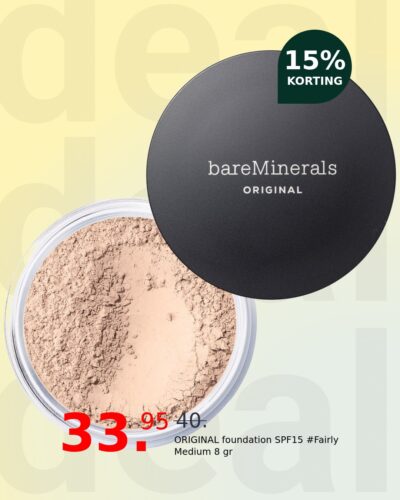 ORIGINAL foundation SPF15 #Fairly Medium 8 gr