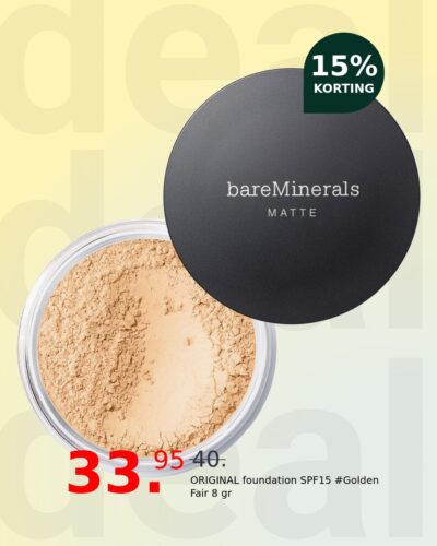 ORIGINAL foundation SPF15 #Golden Fair 8 gr