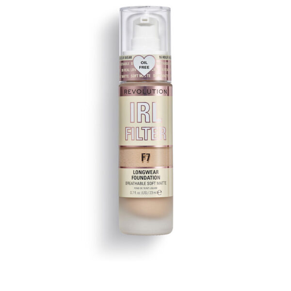 Revolution make up IRL FILTER longwear foundation #F7 23ml