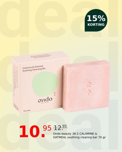 Ondo beauty 36.5 CALAMINE & OATMEAL soothing clearing bar 70 gr