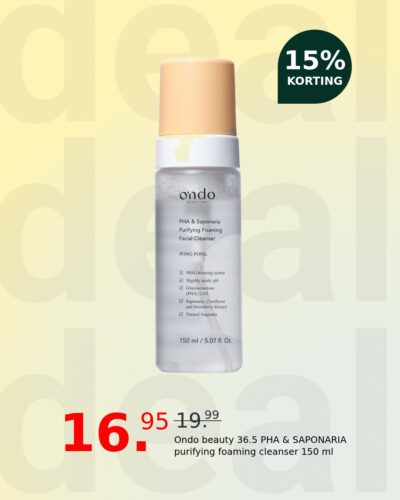 Ondo beauty 36.5 PHA & SAPONARIA purifying foaming cleanser 150 ml