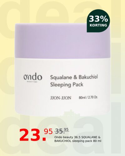 Ondo beauty 36.5 SQUALANE & BAKUCHIOL sleeping pack 80 ml