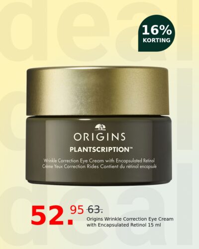 Origins Wrinkle Correction Eye Cream with Encapsulated Retinol 15 ml