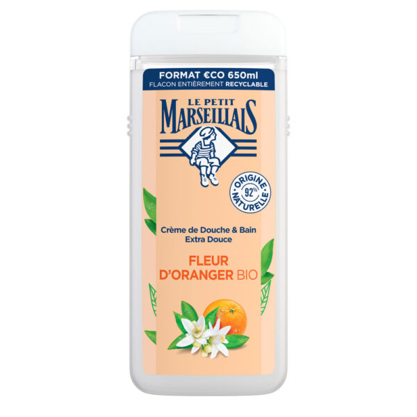 LE PETIT MARSEILLAIS orange blossom bath gel 650 ml
