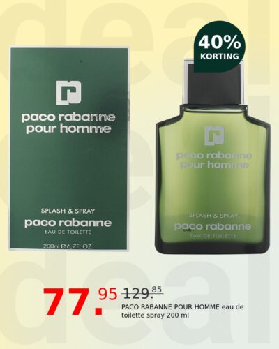 PACO RABANNE POUR HOMME eau de toilette spray 200 ml