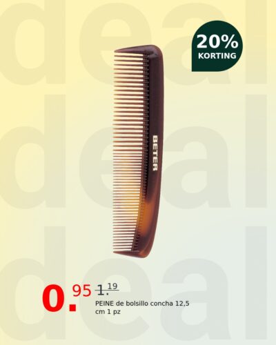 PEINE de bolsillo concha 12,5 cm 1 pz