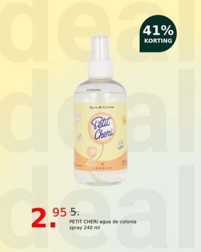 PETIT CHERI agua de colonia spray 240 ml