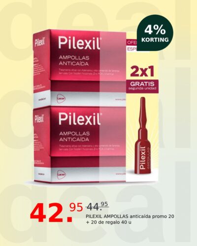 PILEXIL AMPOLLAS anticaída promo 20 + 20 de regalo 40 u