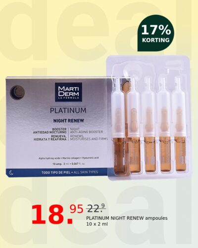 PLATINUM NIGHT RENEW ampoules 10 x 2 ml