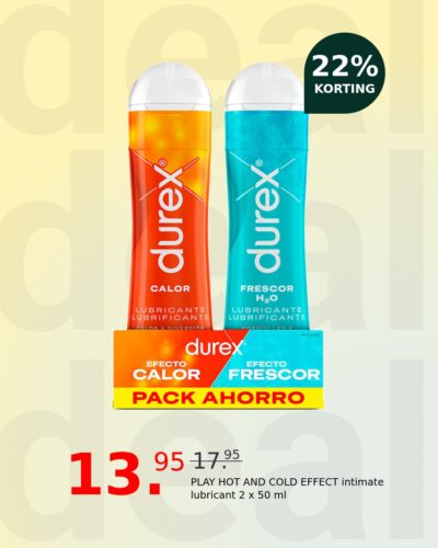 PLAY HOT AND COLD EFFECT intimate lubricant 2 x 50 ml