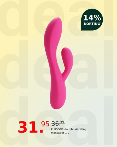 PLUSONE double vibrating massager 1 u