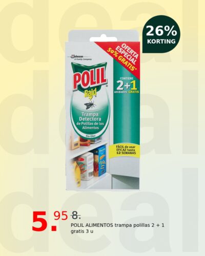 POLIL ALIMENTOS trampa polillas 2 + 1 gratis 3 u