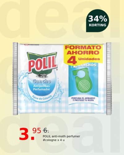 POLIL anti-moth perfumer #cologne x 4 u