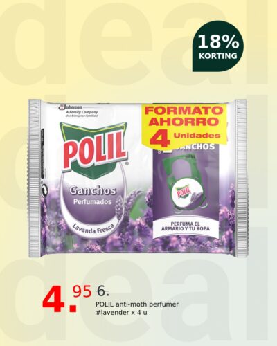 POLIL anti-moth perfumer #lavender x 4 u