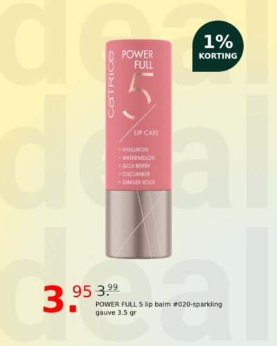 POWER FULL 5 lip balm #020-sparkling gauve 3.5 gr