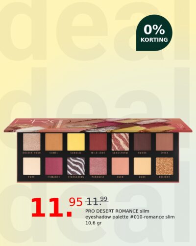 PRO DESERT ROMANCE slim eyeshadow palette #010-romance slim 10,6 gr