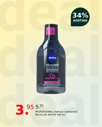 PROFESSIONAL biphasic waterproof MICELLAR WATER 400 ml