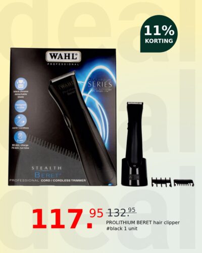 PROLITHIUM BERET hair clipper #black 1 unit