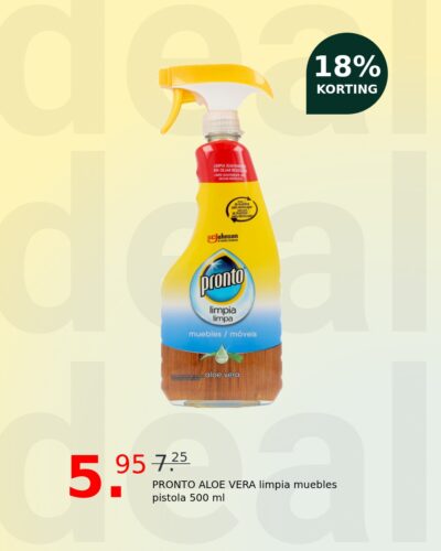 PRONTO ALOE VERA limpia muebles pistola 500 ml